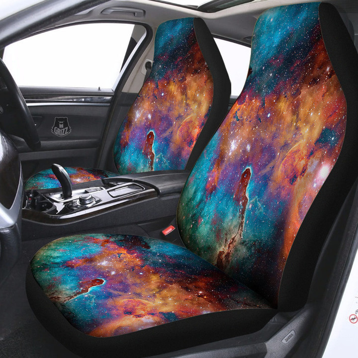 Fiery Universe Nebula Galaxy Space Print Car Seat Covers