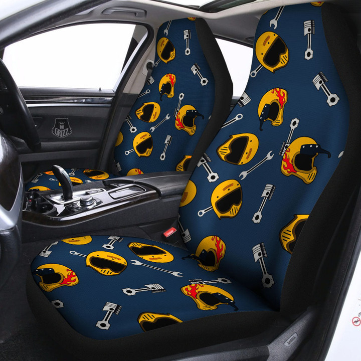 Equipment Motorcycle Print Pattern Car Seat Covers