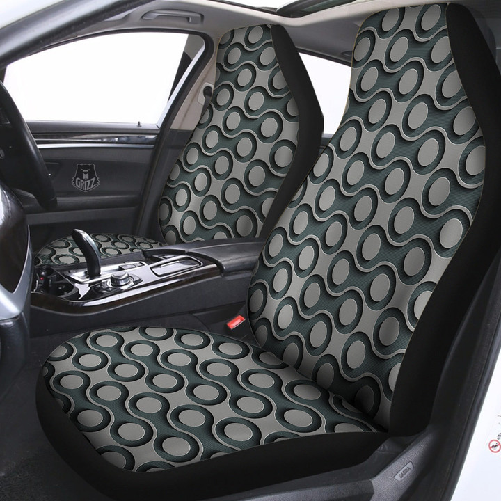 Dot 3D Geometric Print Pattern Car Seat Covers