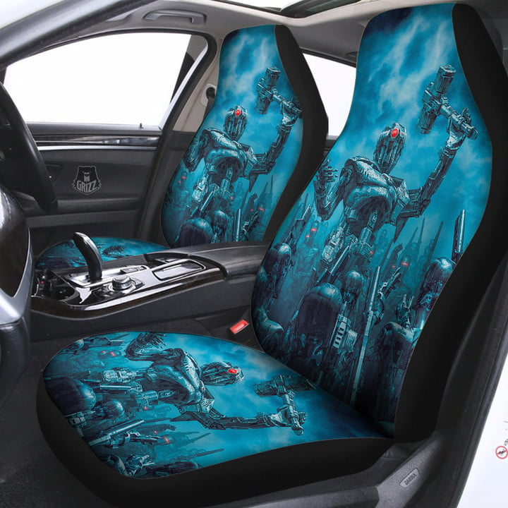 Robot War Print Car Seat Covers