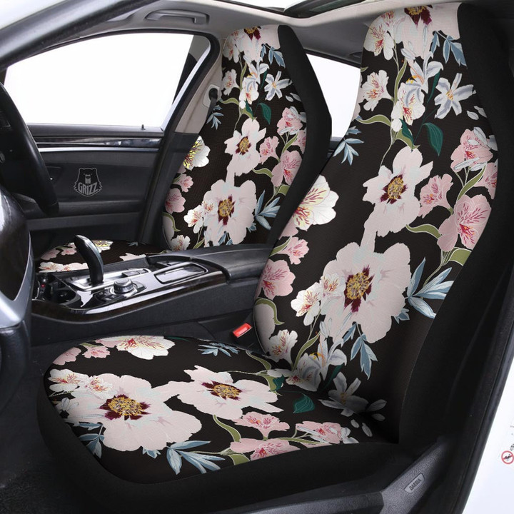 Alstroemeria Tropical Print Pattern Car Seat Covers