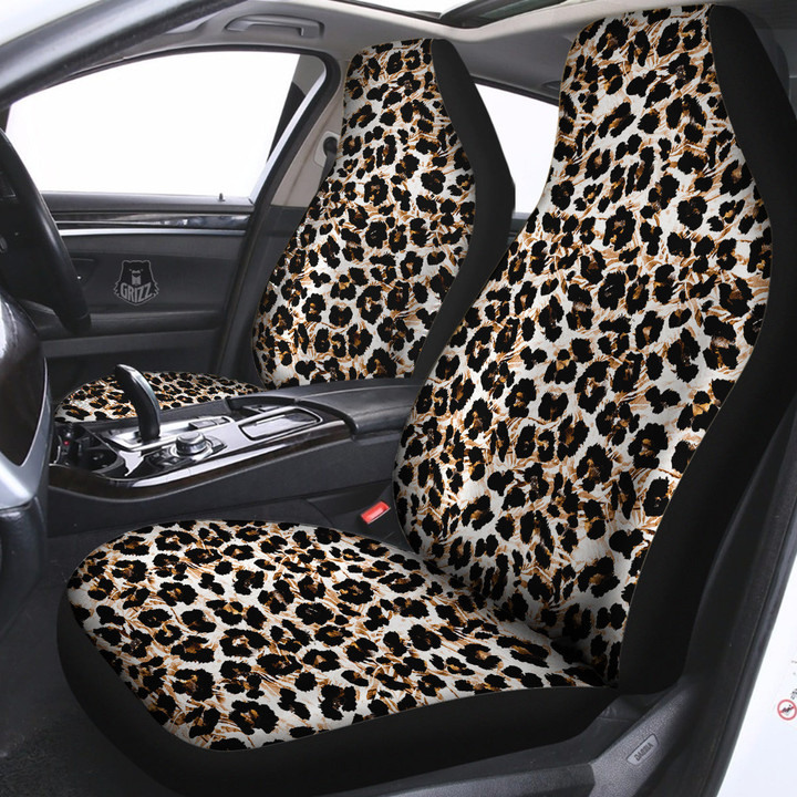Abstract Watercolor Leopard Print Pattern Car Seat Covers