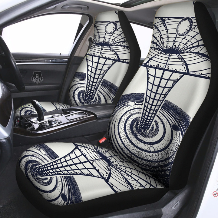 Black Hole Tattoo Print Car Seat Covers