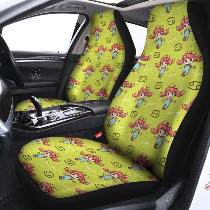 Cancer Cute Cartoon Print Pattern Car Seat Covers