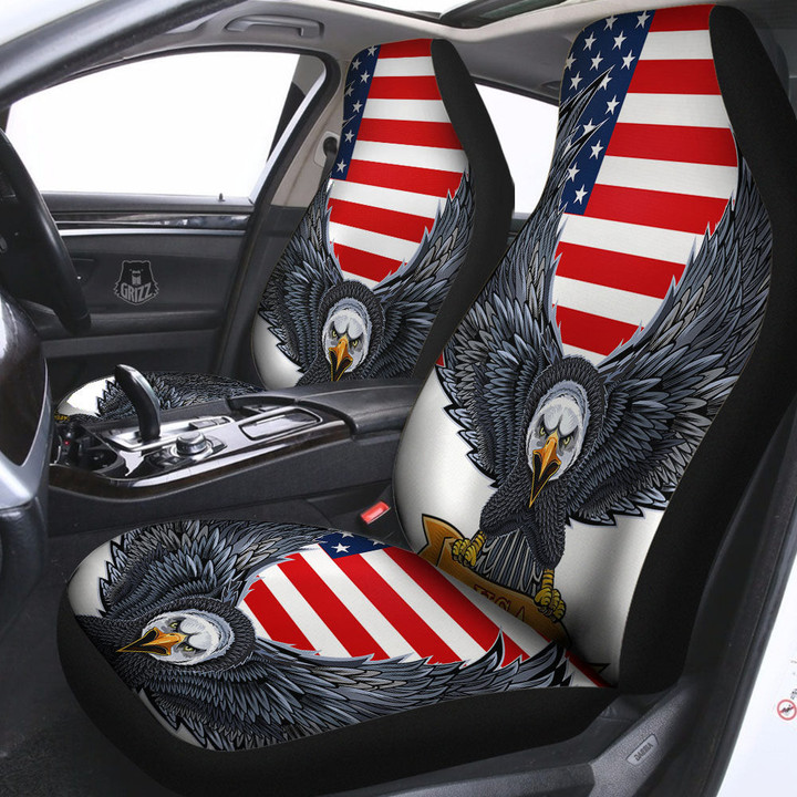 Eagle Patriotic American Print Car Seat Covers