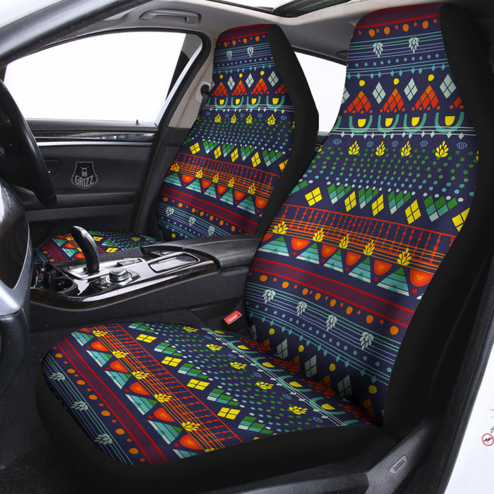 Adinkra Tribe African West Symbols Car Seat Covers