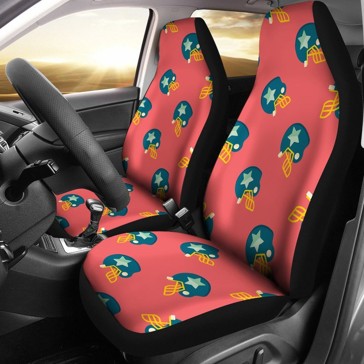 American Football Pattern Print Universal Fit Car Seat Covers