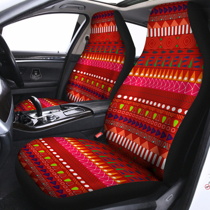 Adinkra Symbols West African Print Pattern Car Seat Covers
