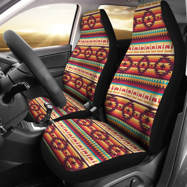 Aztec Native American Tribal Navajo Indians Print Universal Fit Car Seat Cover