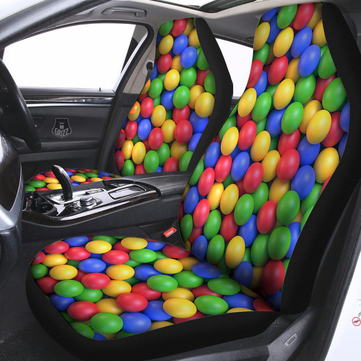 Candy Ball Colorful Print Car Seat Covers