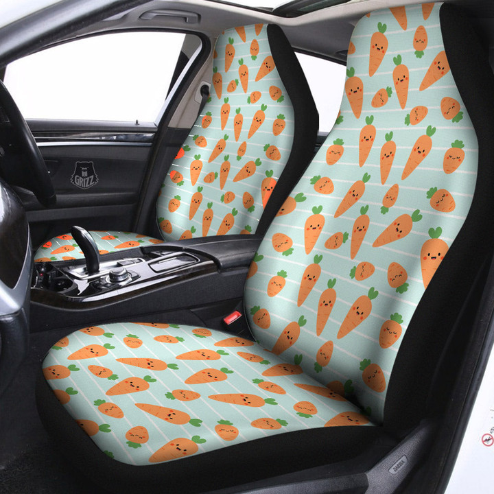 Carrot Cute Print Pattern Car Seat Covers