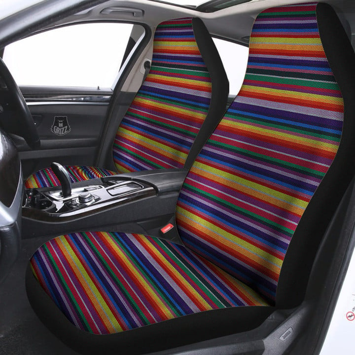 Blanket Stripe Colorful Mexican Print Car Seat Covers