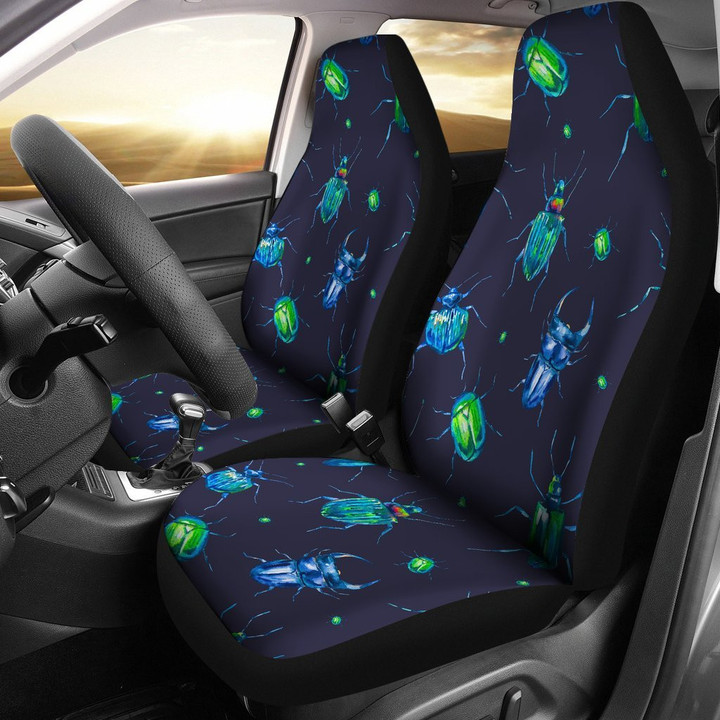 Drawing Bug Pattern Print Universal Fit Car Seat Covers