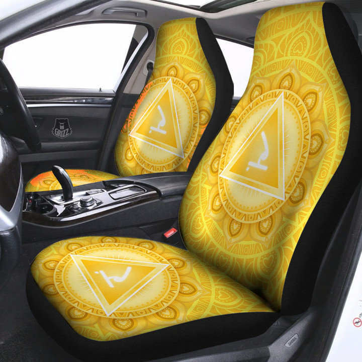 Chakra Manipura Symbol Print Car Seat Covers