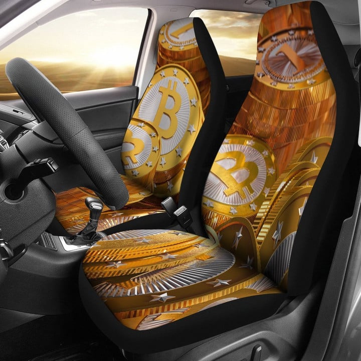 Bitcoin Universal Fit Car Seat Covers