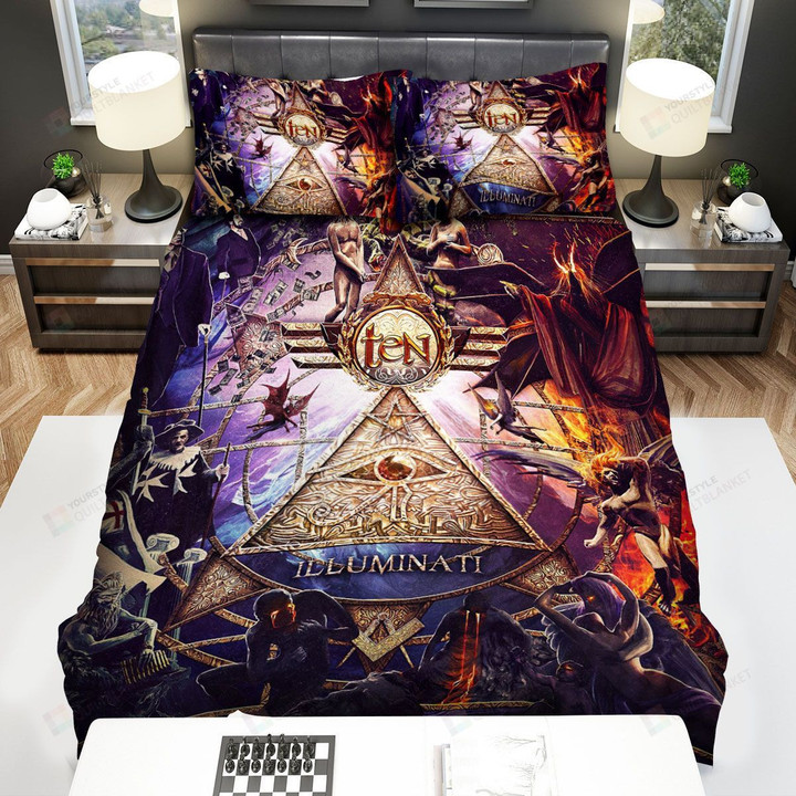 Illuminati Music Band Ten Bed Sheets Spread Comforter Duvet Cover Bedding Sets