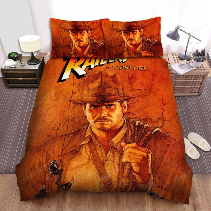 Indiana Jones And The Raiders Of The Lost Ark Movie Poster 5 Bed Sheets Duvet Cover Bedding Sets