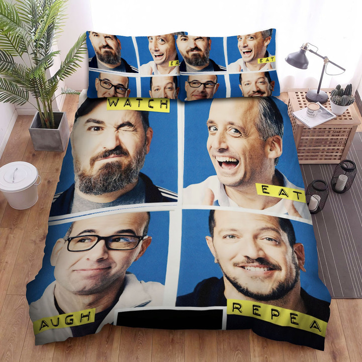 Impractical Jokers (2011) Movie Watch Eat Laugh Repeat Bed Sheets Duvet Cover Bedding Sets