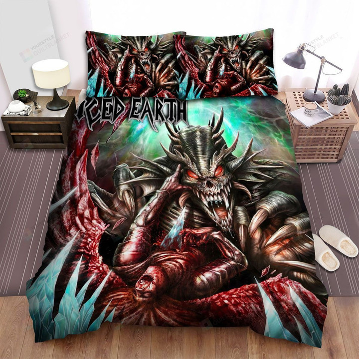 Iced Earth Band Album Iced Earth 1990 Bed Sheets Spread Comforter Duvet Cover Bedding Sets