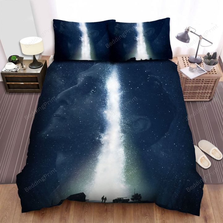 Interstellar (2014) Mankind Was Born On Earth. It Was Never Meant To Die Here Movie Poster Ver 3 Bed Sheets Duvet Cover Bedding Sets