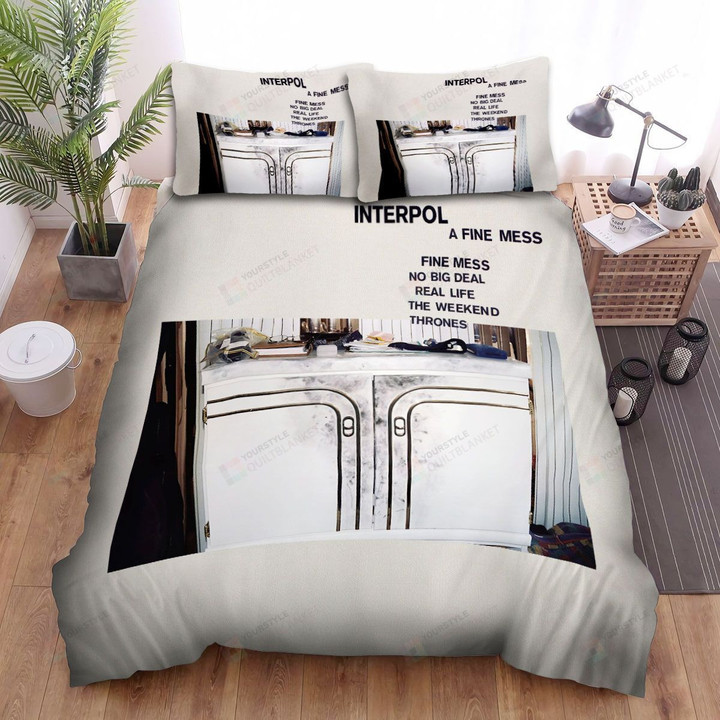 Interpol Album Cover A Fine Mess Bed Sheets Spread Comforter Duvet Cover Bedding Sets