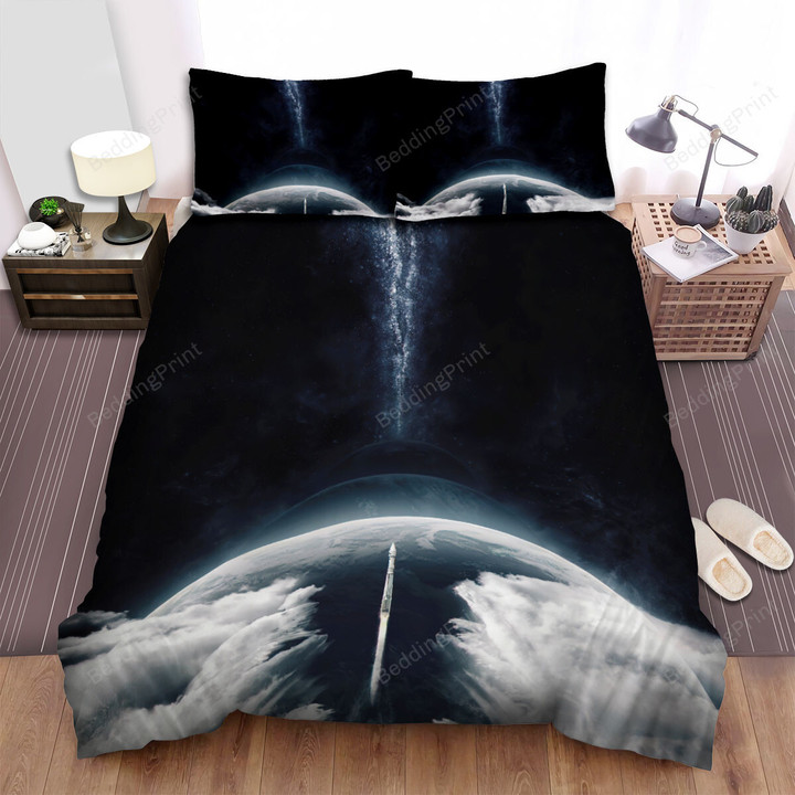 Interstellar (2014) Movie Poster Ver 10 Bed Sheets Duvet Cover Bedding Sets