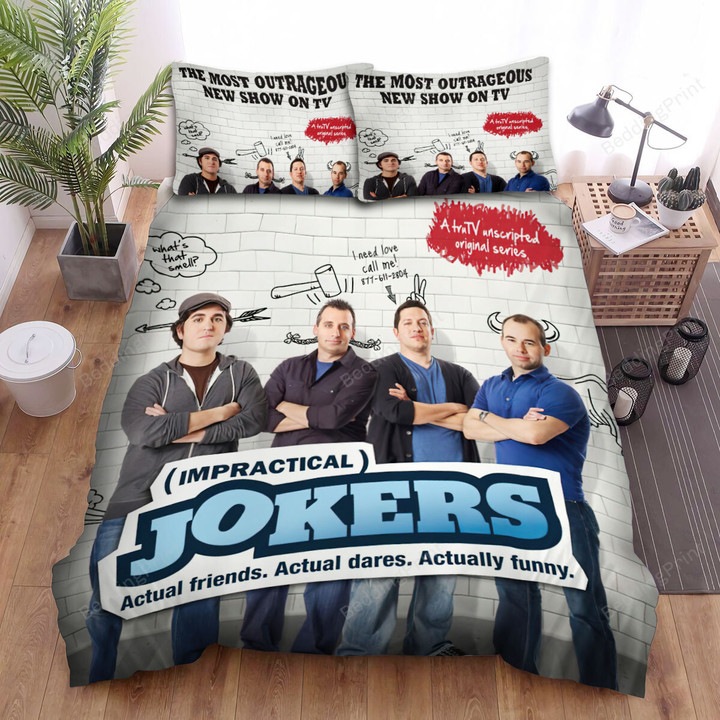 Impractical Jokers (2011) Movie Best Tv Show Bed Sheets Duvet Cover Bedding Sets
