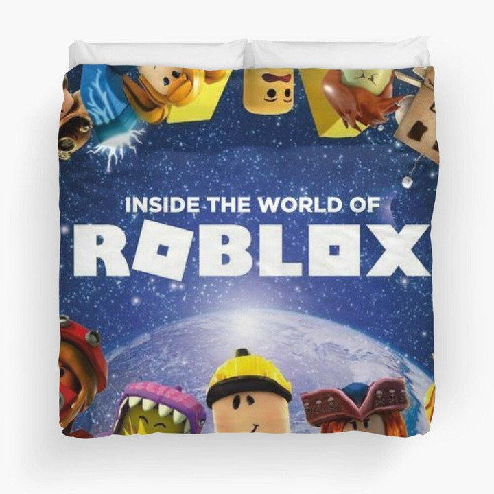Inside The World Of Roblox   Games Duvet Cover Bedding Set Quilt Cover Flatsheet 2 Pillow Cases