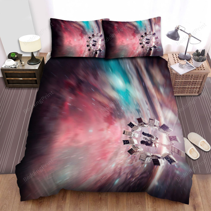 Interstellar (2014) Go Futher Movie Poster Ver 1 Bed Sheets Duvet Cover Bedding Sets