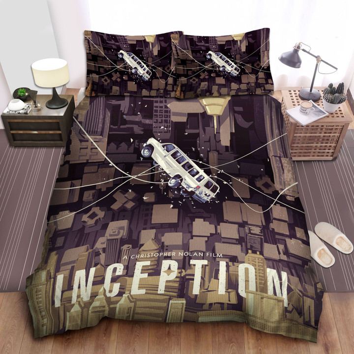 Inception The Kick Art Illustration Poster Bed Sheets Spread Comforter Duvet Cover Bedding Sets