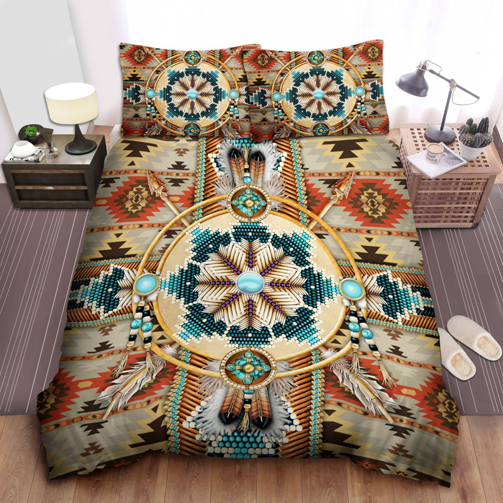 Indian Inspired - Cherokee Pattern Bed Sheets Duvet Cover Bedding Sets
