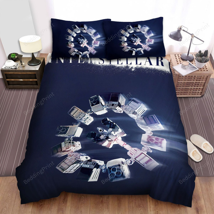 Interstellar (2014) Movie Poster Ver 8 Bed Sheets Duvet Cover Bedding Sets