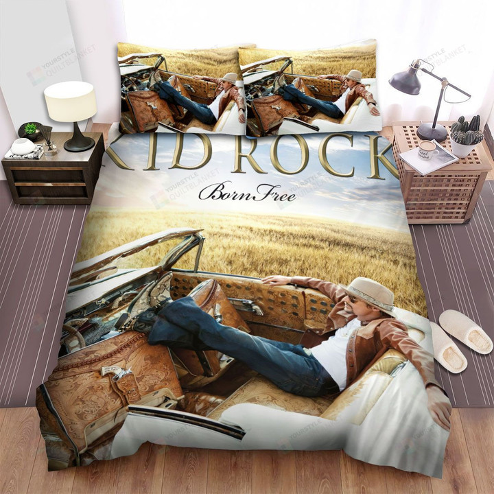 Kid Rock Album Born Free Cover Bed Sheets Spread Comforter Duvet Cover Bedding Sets
