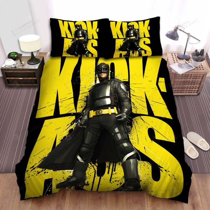 Kick-Ass Big Daddy Damon Macready Digital Poster Bed Sheets Spread Duvet Cover Bedding Set
