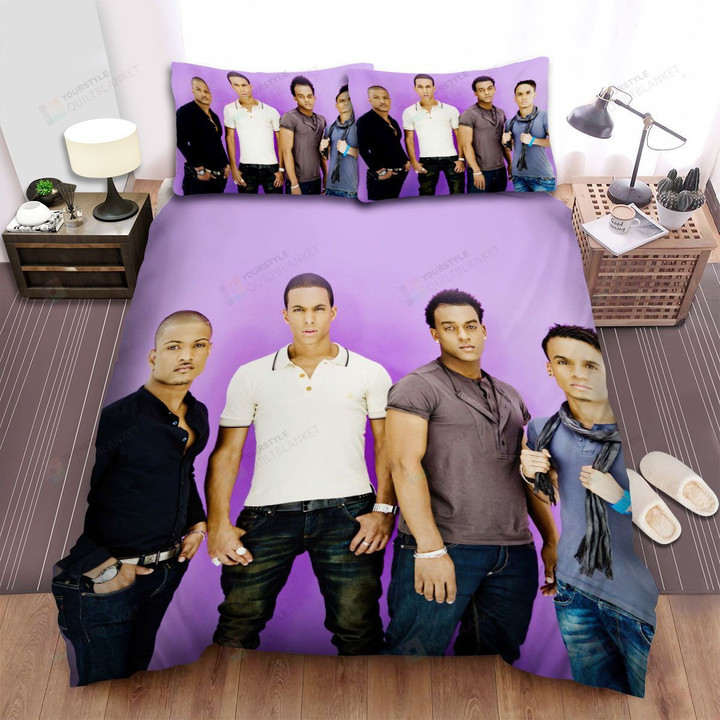 Jls Band Purple Background Bed Sheets Spread Comforter Duvet Cover Bedding Sets