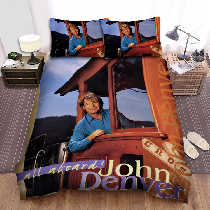 John Denver Album All Aboard Bed Sheets Duvet Cover Bedding Sets