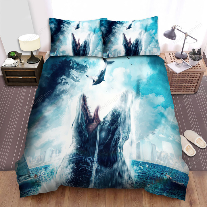 Jurassic World: Dominion (2022) Dinosaurs Ruled The Earth Movie Poster Ver 8 Bed Sheets Duvet Cover Bedding Sets