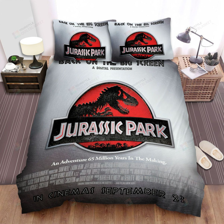 Jurassic Park Movie Poster Ii Bed Sheets Spread Comforter Duvet Cover Bedding Sets