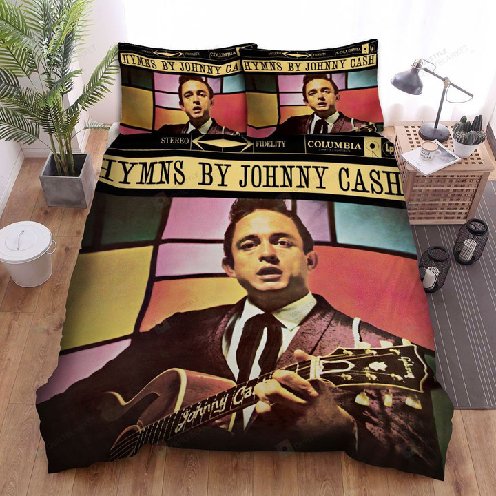 Johnny Cash Hymns By Johnny Cash Album Cover Bed Sheets Spread Comforter Duvet Cover Bedding Sets