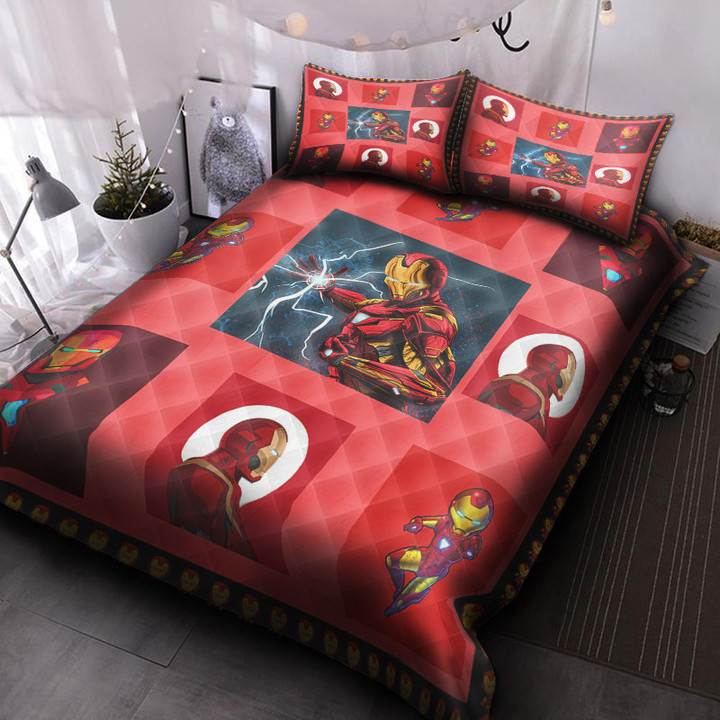 Iron Man Marvel Avengers Quilt Bed Set