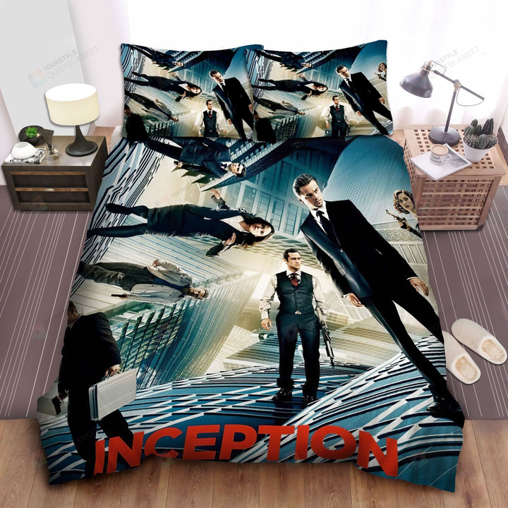 Inception Science Fiction Movie Poster Bed Sheets Spread Comforter Duvet Cover Bedding Sets