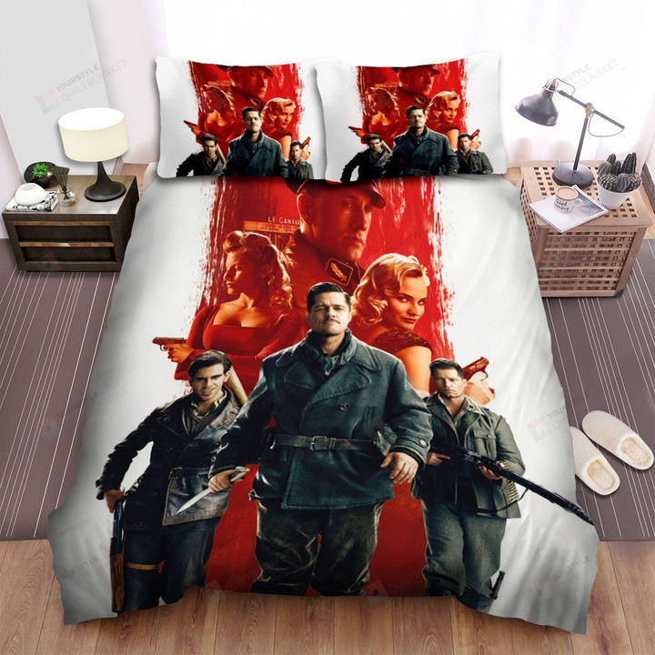 Inglourious Basterds Movie Poster 2 Bed Sheets Spread Comforter Duvet Cover Bedding Sets