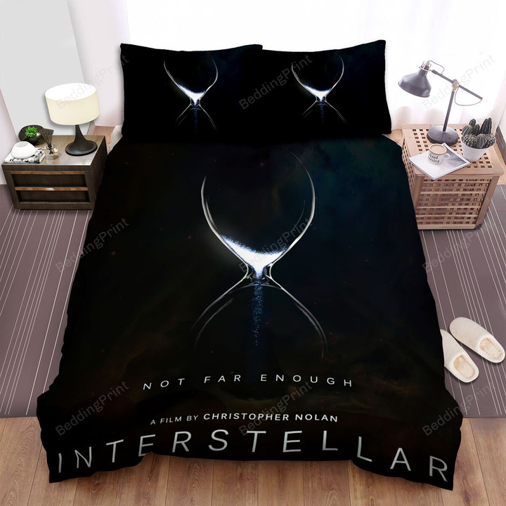 Interstellar (2014) Not Far Enough Movie Poster Bed Sheets Duvet Cover Bedding Sets