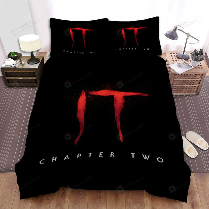 It Chapter Two Movie Film Logo Photo Bed Sheets Spread Comforter Duvet Cover Bedding Sets