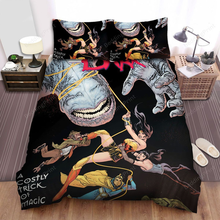 Justice League Dark (2017 Video) A Costly Trick Of Magic Movie Poster Bed Sheets Duvet Cover Bedding Sets