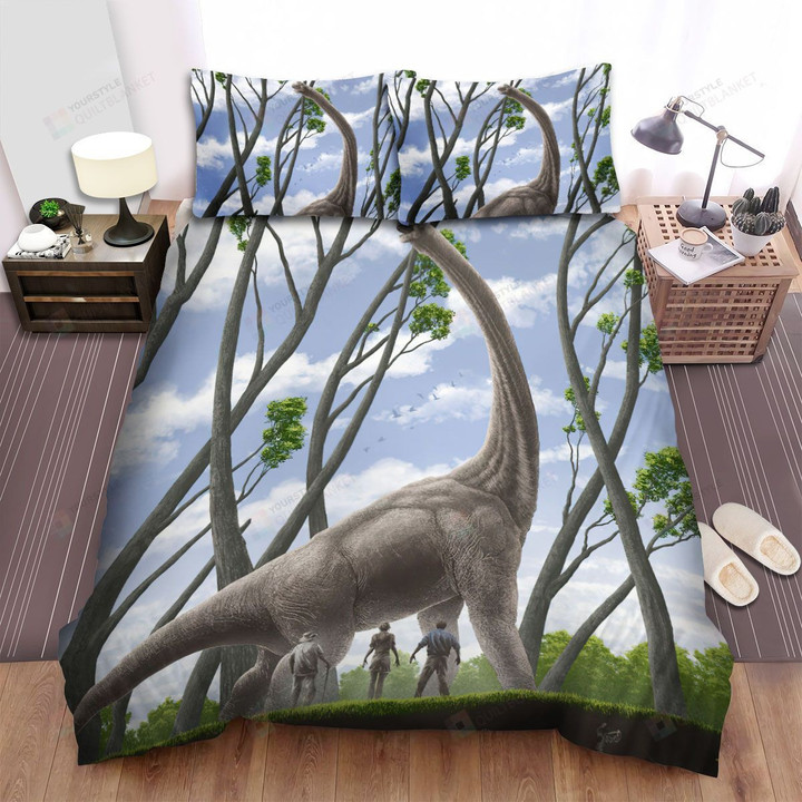 Jurassic Park Movie The Sky After The Dinosaur Photo Bed Sheets Spread Comforter Duvet Cover Bedding Sets