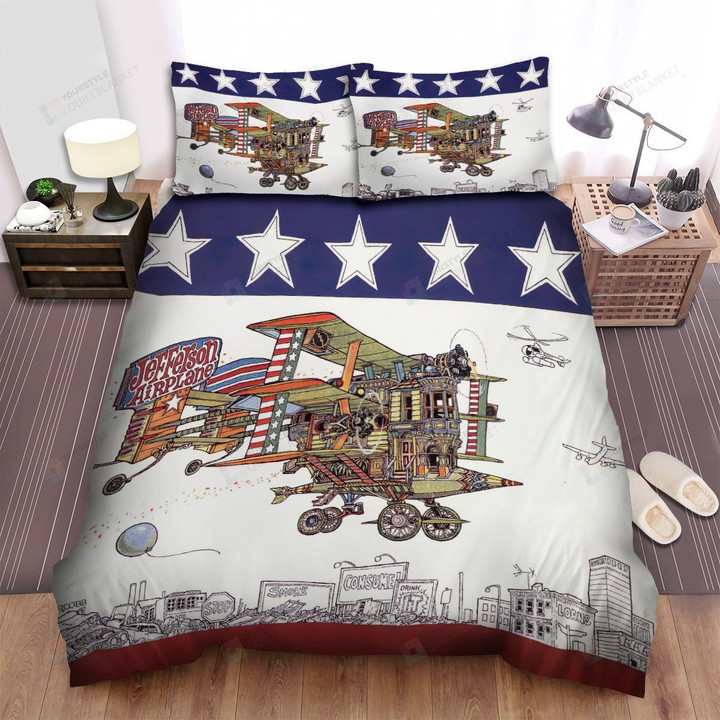 Jefferson Airplane Band After Bathing At Baxter's Album Cover Bed Sheets Spread Comforter Duvet Cover Bedding Sets Ver 1