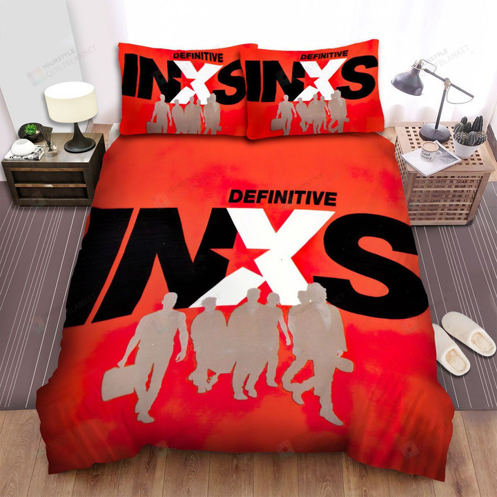 Inxs Music Band Definitive Album Cover Bed Sheets Spread Comforter Duvet Cover Bedding Sets