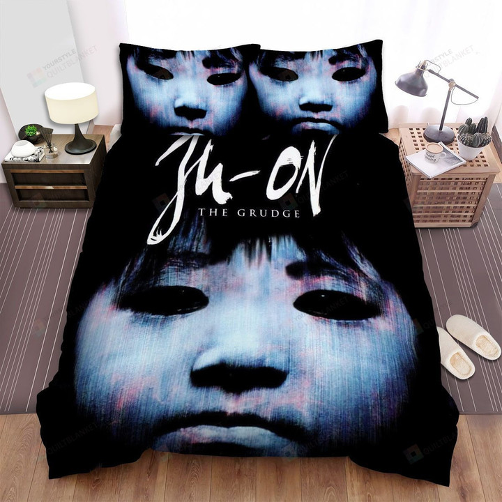 Ju-On: The Grudge (2002) Poster Movie Poster Bed Sheets Spread Comforter Duvet Cover Bedding Sets Ver 2