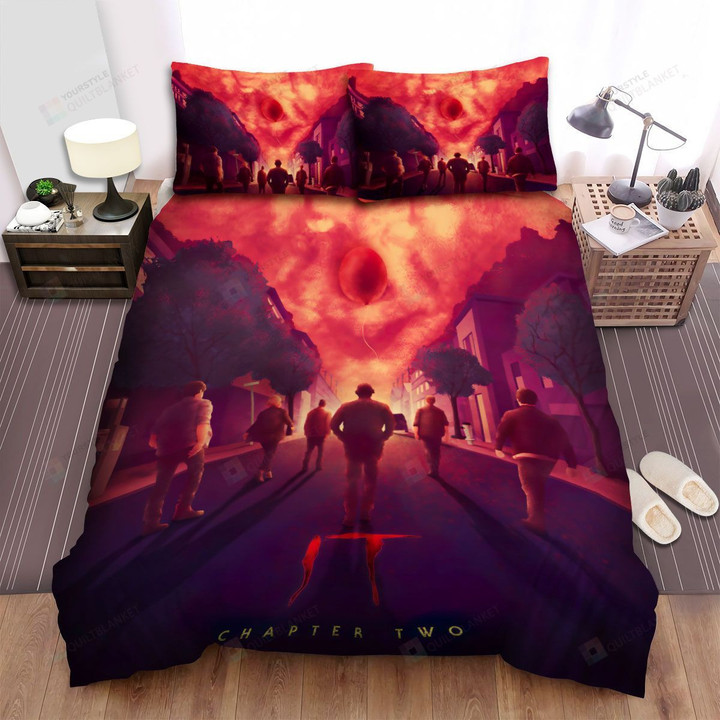 It Chapter Two Movie Fire Photo Bed Sheets Spread Comforter Duvet Cover Bedding Sets